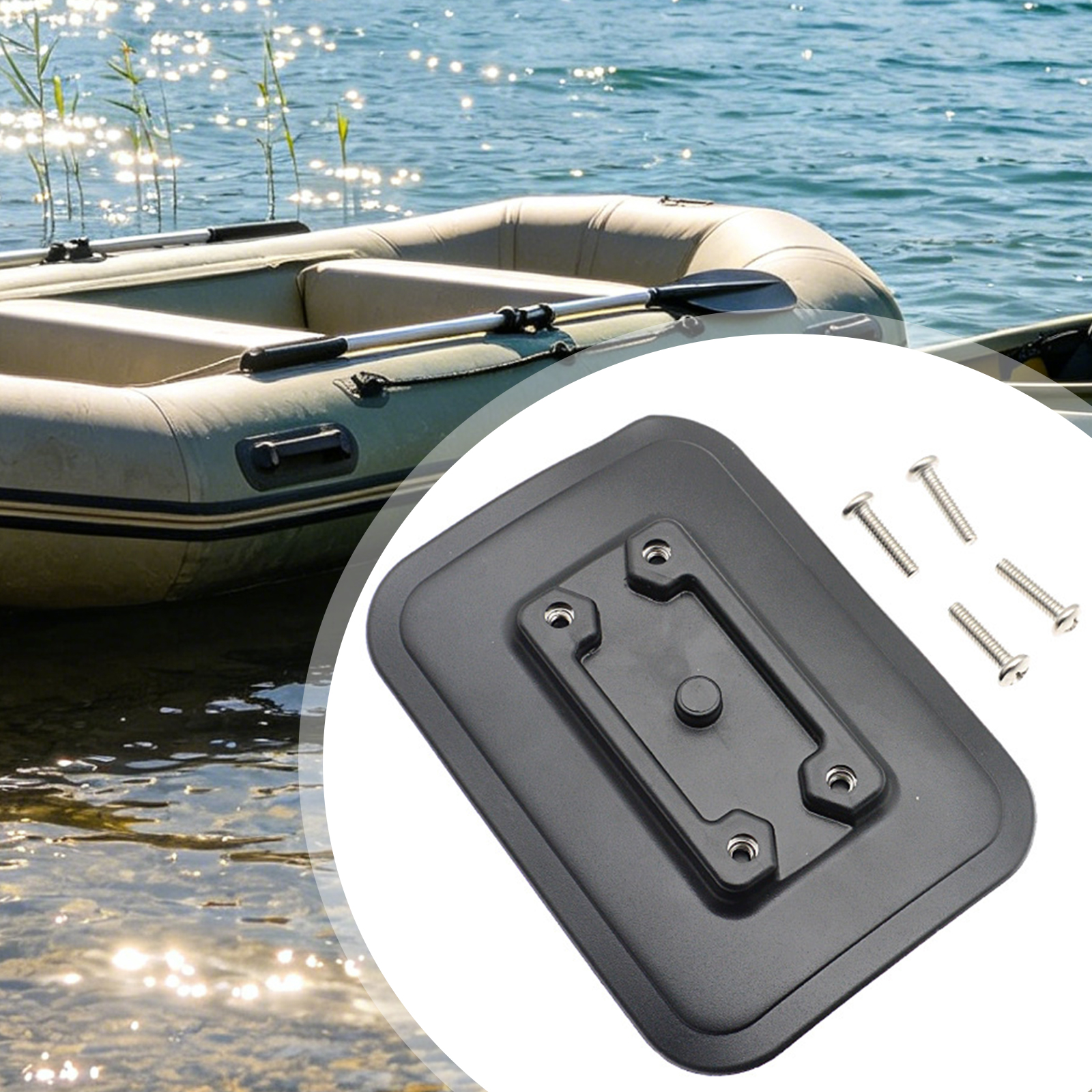 1 Set Inflatable Boat Fishing  - Fishing Rod Boat のレビューと価格