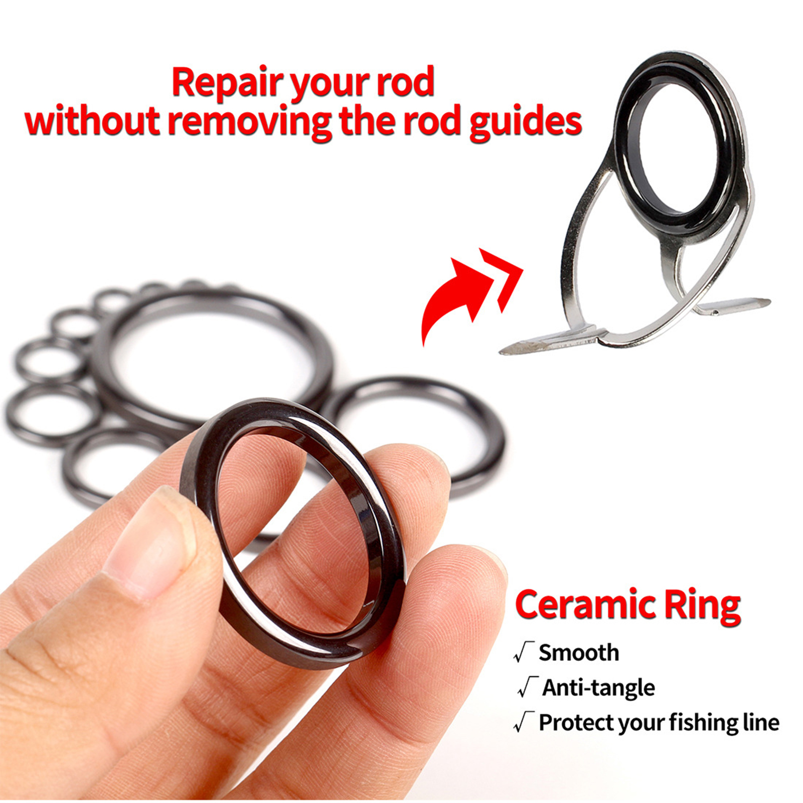 Fishing Rod Guide Repair Kit C - Fishing Rod Repair Kit のレビューと価格