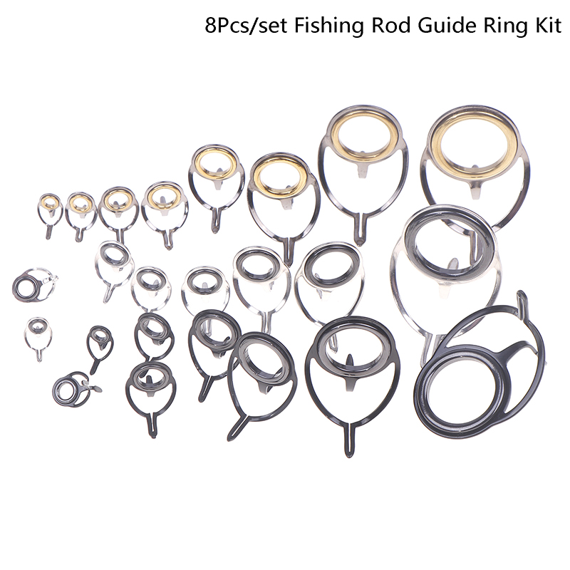 8Pcs Fishing Tackle Stainless  - Fishing Rod Tip Replacement のレビューと価格