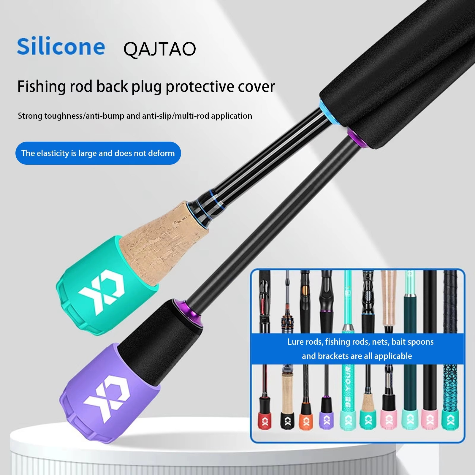 Silicone Fishing Rod End Cap P - Fishing Rod Case のレビューと価格