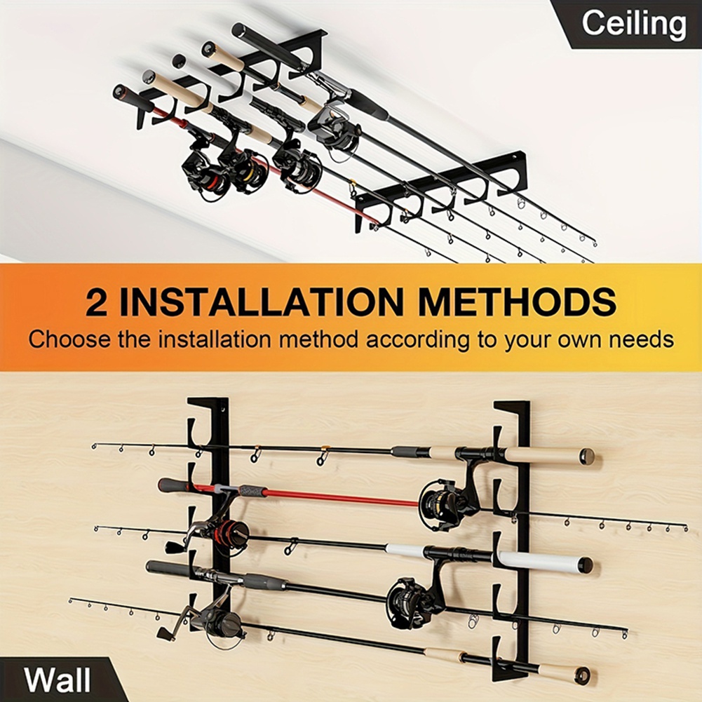 B48B-Wall/Ceiling Mount Fishin - Fishing Rod Rack のレビューと価格