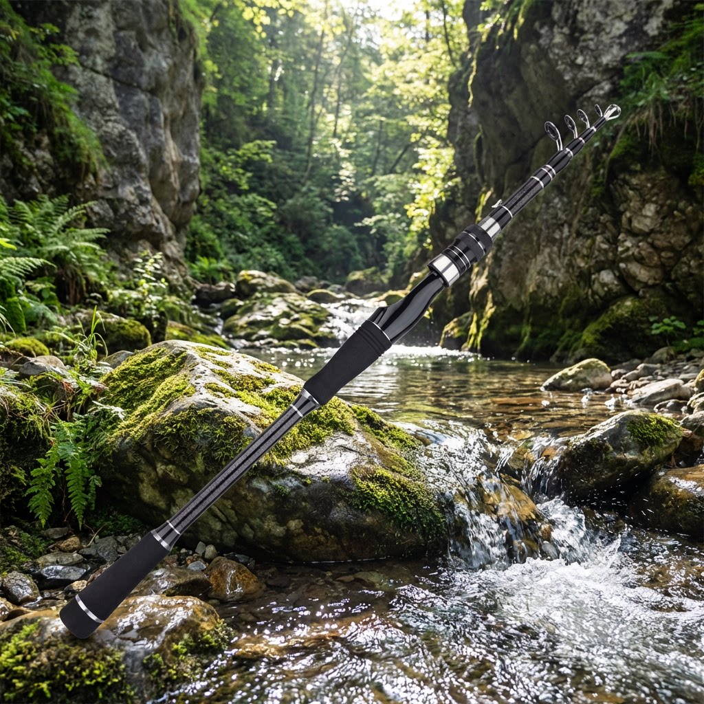 /Portable /Telescopic /Fishing - Fishing Rod Carbon Fiber のレビューと価格