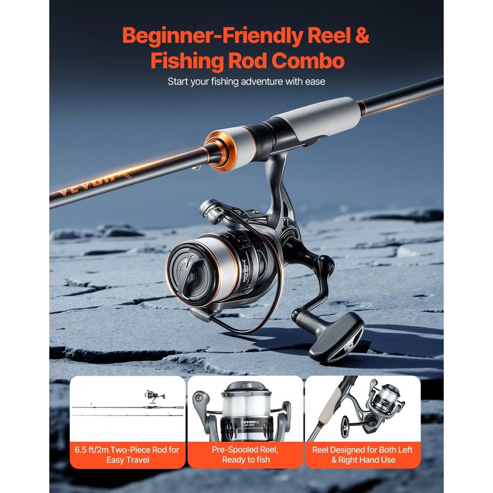 Carbon Fiber Bass Fishing Pole - Fishing Rod Combo のレビューと価格