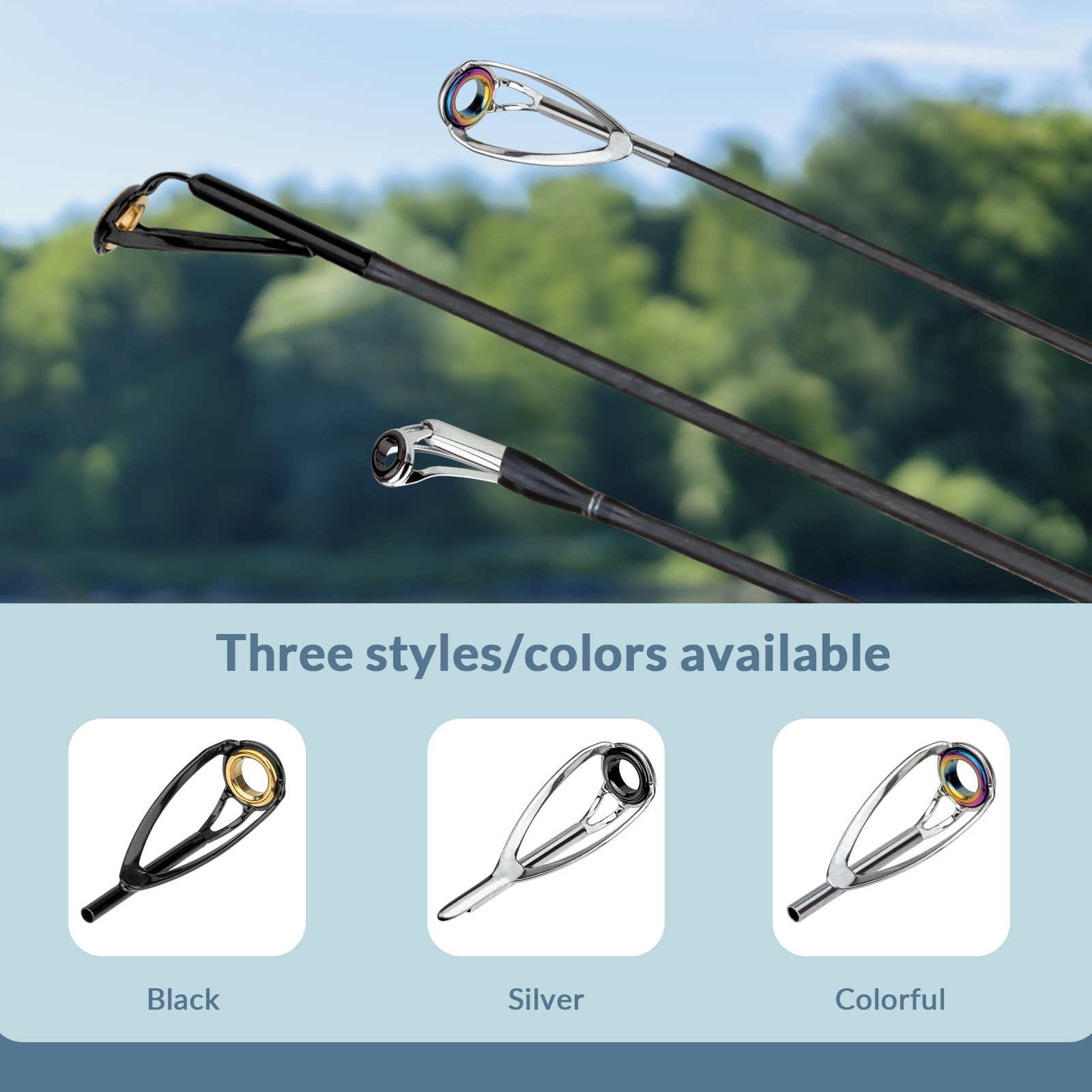50pcs Fishing Rod Tip Top Repa - Fishing Rod Tip Replacement のレビューと価格