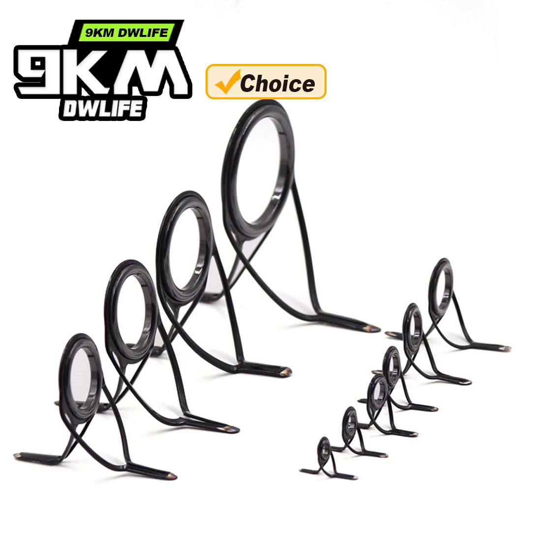 9KM OB Curved Rod Guide Kit 10 - Fishing Rod Guide Replacement のレビューと価格