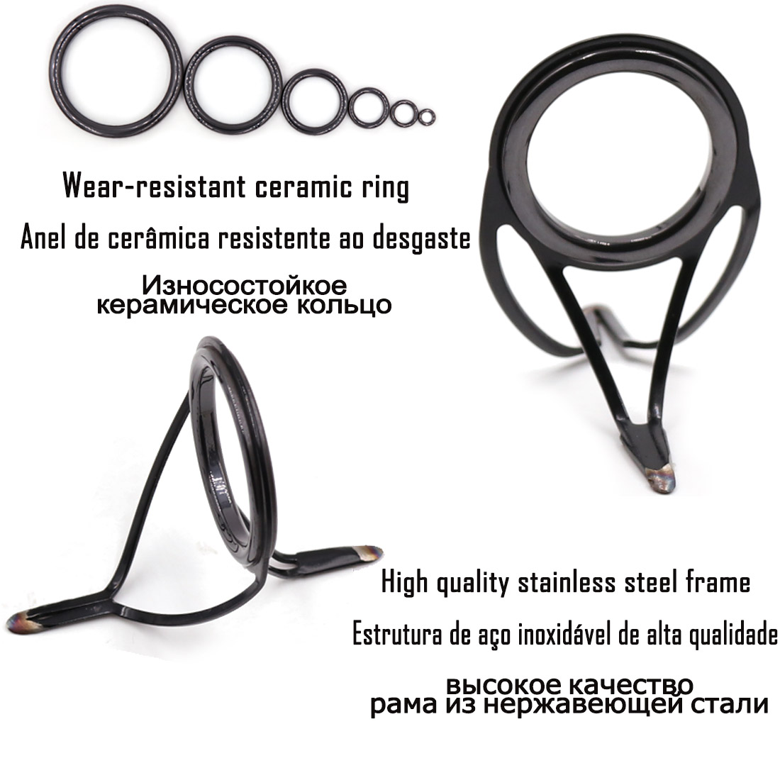 9KM OB Curved Rod Guide Kit 10 - Fishing Rod Guide Replacement のレビューと価格
