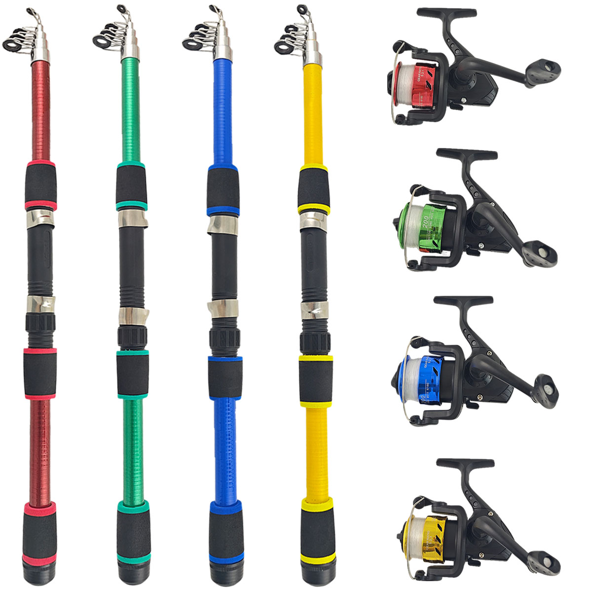 Mini Telescopic Sea Fishing Ro - Fishing Rod Spinning のレビューと価格