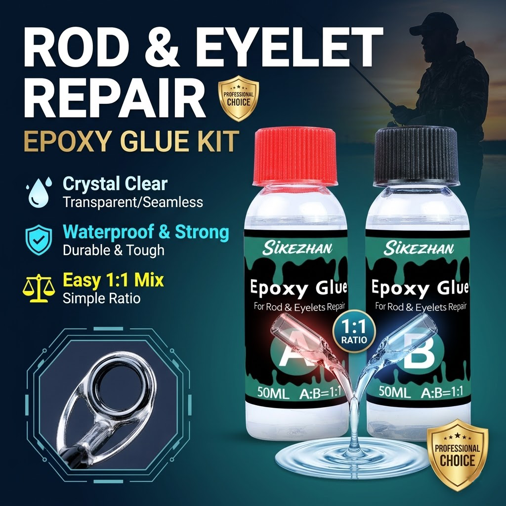 Clear 2-Part Fishing Rod Epoxy - Fishing Rod Repair Kit のレビューと価格