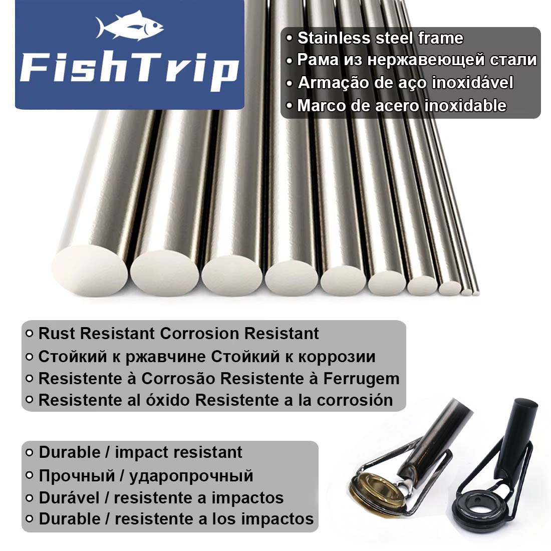 FishTrip Rod Tip Repair Kit 5~ - Fishing Rod Tip Replacement のレビューと価格
