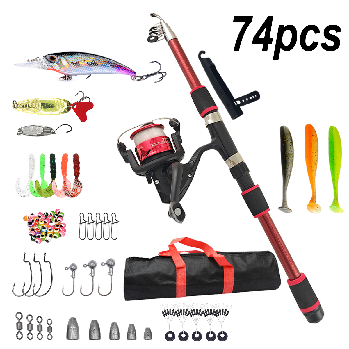 Fishing Pole Set Full Kits Wit - Fishing Rod Spinning のレビューと価格