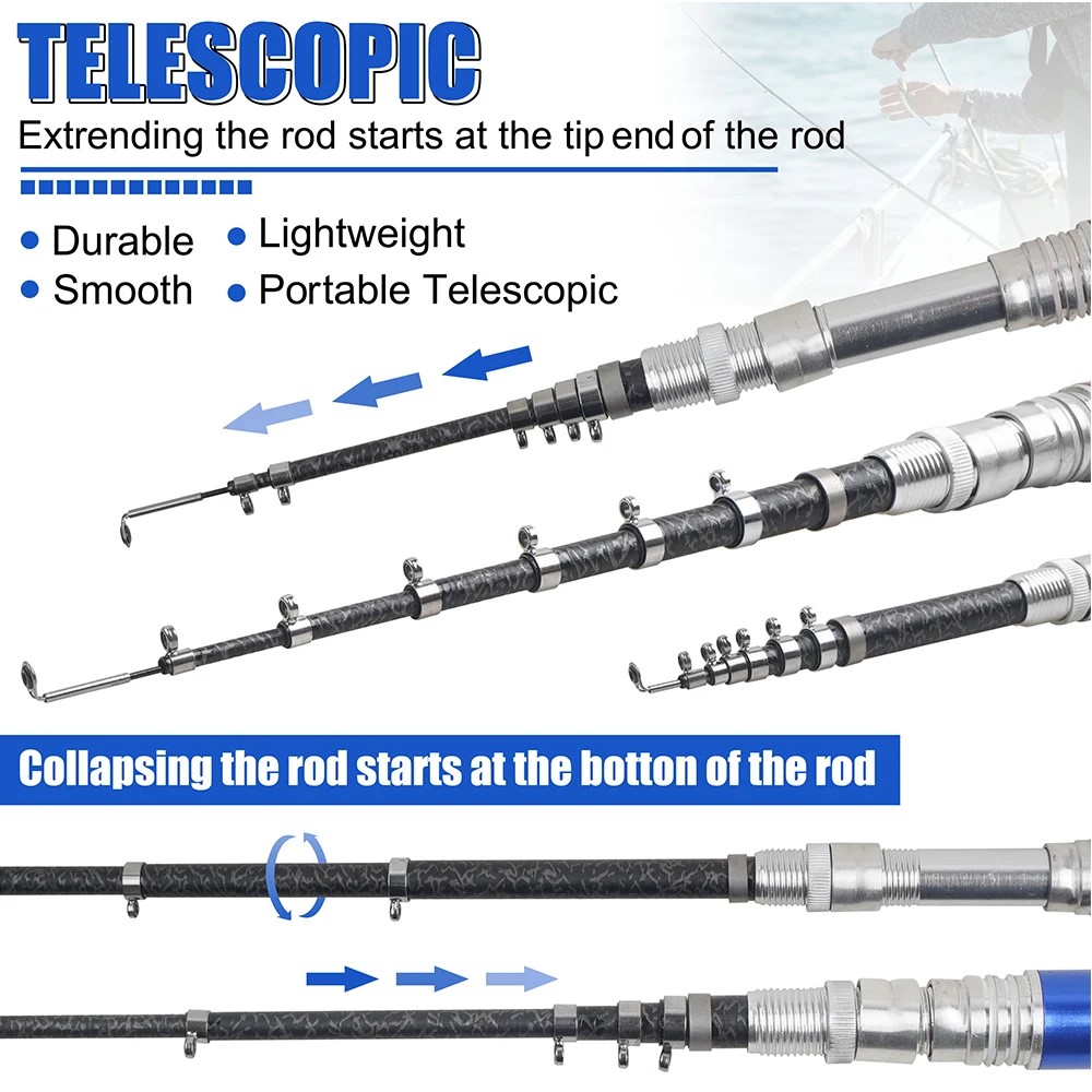 1.6m/1m Pocket Pen Fishing Rod - Fishing Rod Ice のレビューと価格