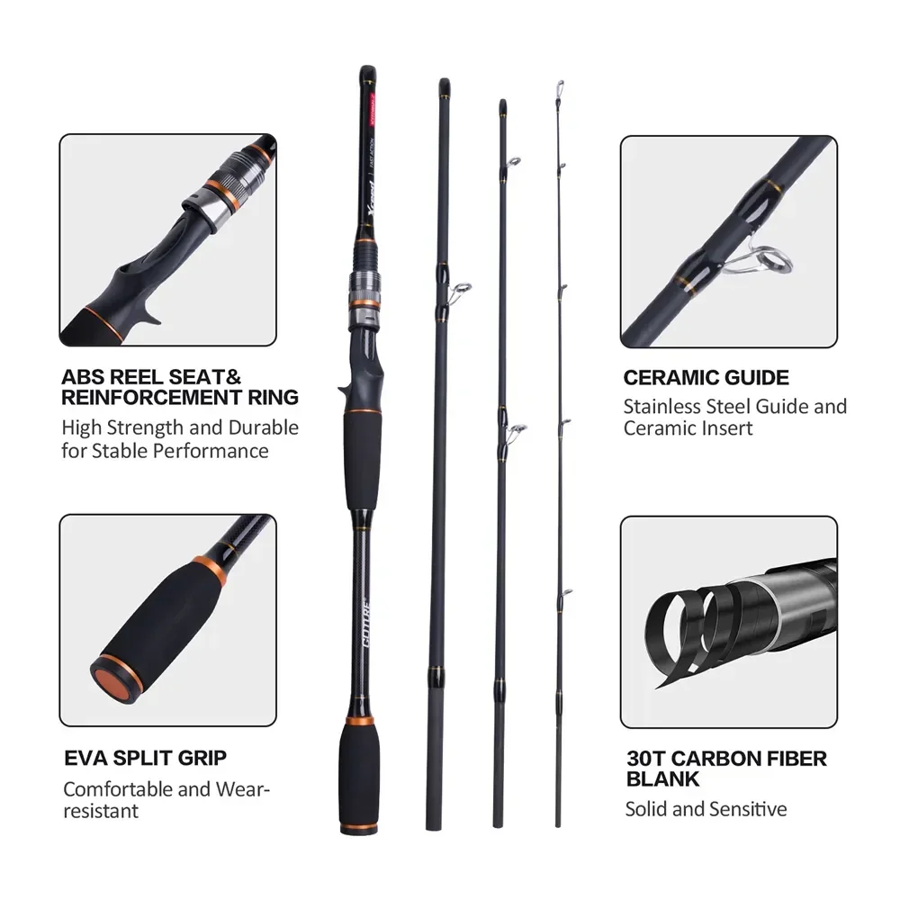 Goture Xceed 4 Setions Travel  - Fishing Rod Surf のレビューと価格