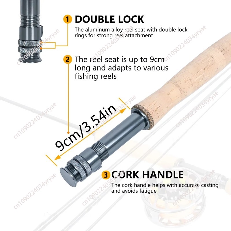 8 Fan Premium Fly Fishing Comb - Fishing Rod Combo のレビューと価格