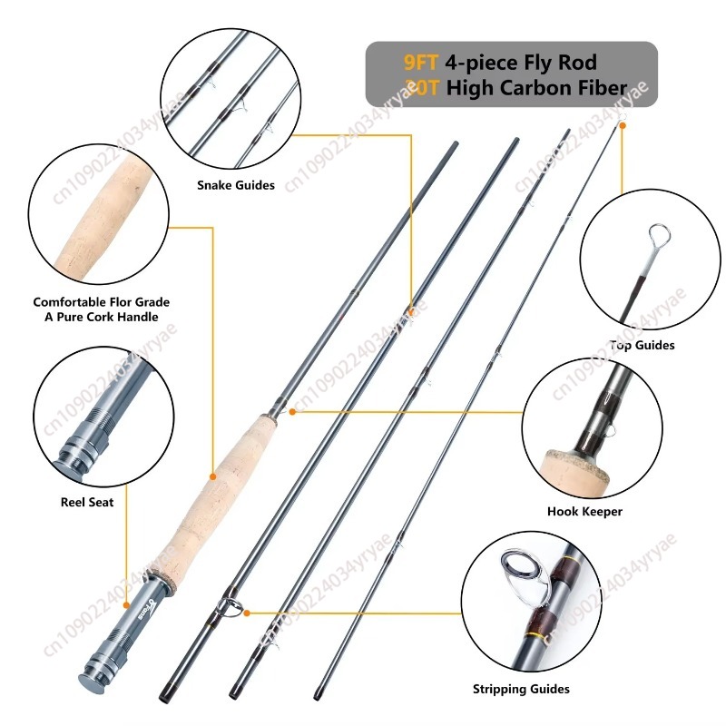 8 Fan Premium Fly Fishing Comb - Fishing Rod Combo のレビューと価格
