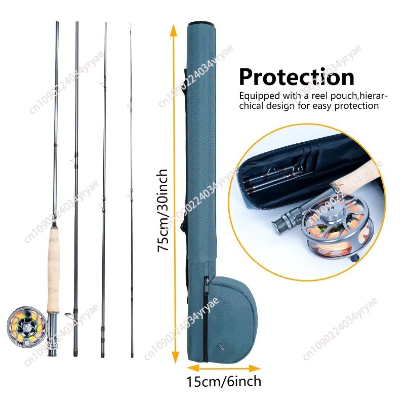 8 Fan Premium Fly Fishing Comb - Fishing Rod Combo のレビューと価格