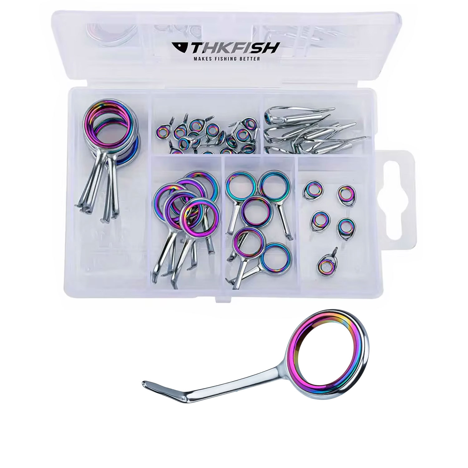 40pcs Colorful Fishing Rod Gui - Fishing Rod Tip Replacement のレビューと価格